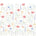 Pastelowe Love Spring Garden bloemenbehang voor de meisjeskamer of babykamer mural roze geel en blauw