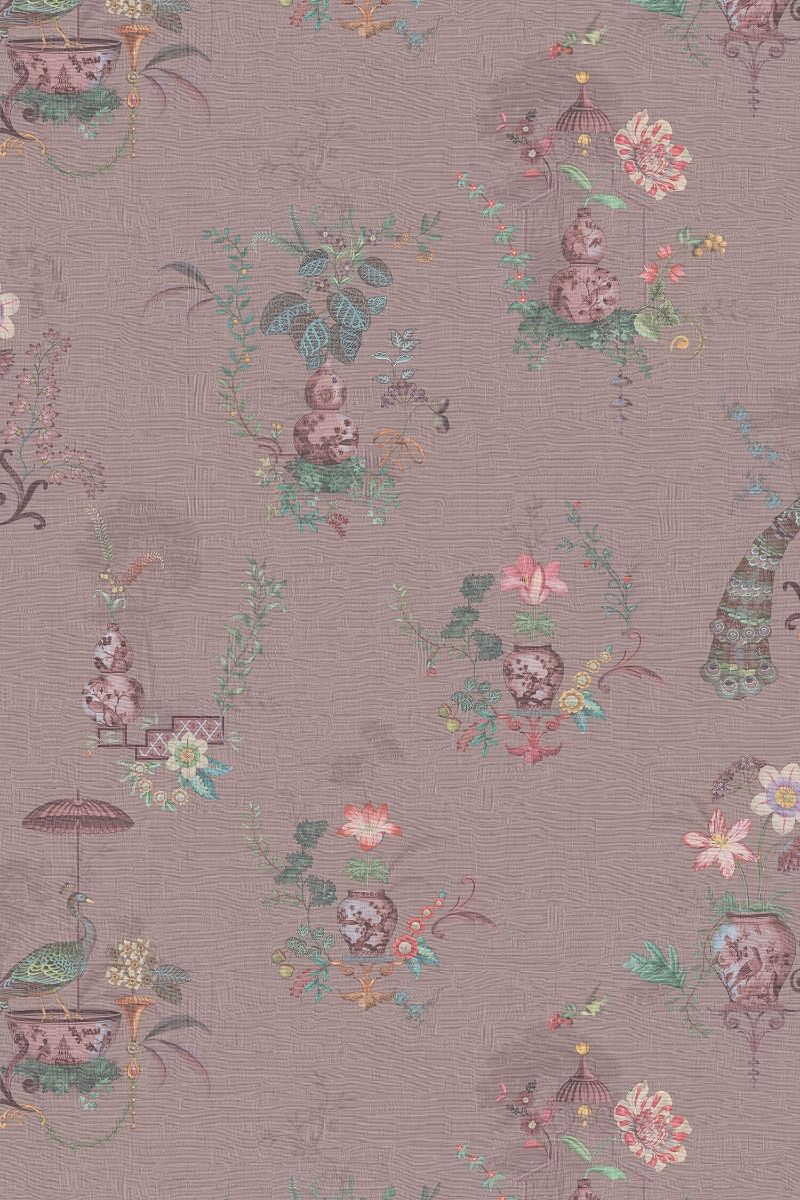 Pip Studio Eijffinger Chinese Porcelain behang mauve paars 333143