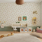 Meet me at the Wall behang voor de kinderkamer Bowie Tie strikjes behang pastel kleuren