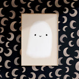 Meet me at the Wall Moon Dark Zwart manen behang voor de babykamer of neutrale kinderkamer.