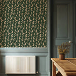 Meet me at the Wall fern moon behang voor de kinderkamer groen