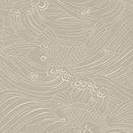Plenty more fish behang voor de kinderkamer met vissen van langelid von bromssen oyster beige