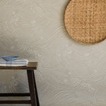Plenty more fish behang voor de kinderkamer met vissen van langelid von bromssen oyster beige