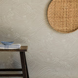 Plenty more fish behang voor de kinderkamer met vissen van langelid von bromssen oyster beige