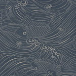 Plenty more fish behang voor de kinderkamer met vissen van langelid von bromssen blauw