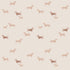 Honden behang voor de kinderkamer teckels neutrale kinderkamer creme beige bruin Puck Studio Pieni