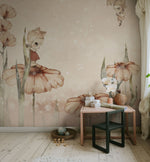 Rebel Walls x Mrs. Mighetto Bloomy Fields of Marion Roze dromerig behang voor meisjeskamer en babykamer R20299