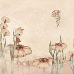 Rebel Walls x Mrs. Mighetto Bloomy Fields of Marion Roze dromerig behang voor meisjeskamer en babykamer R20299