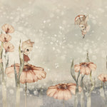 Rebel Walls x Mrs. Mighetto Bloomy Fields of Marion vergrijsd groen dromerig bloemen behang voor meisjeskamer en babykamer R20300