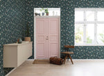 Pixie Shore Rebel Walls behang Night donkerblauw bloemenbehang voor de meisjeskamer en babykamer R18113