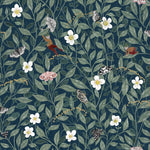 Pixie Shore Rebel Walls behang Night donkerblauw bloemenbehang voor de meisjeskamer en babykamer R18113