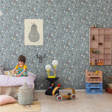 Pixie Shore Rebel Walls behang Sky lichtblauw bloemenbehang voor de meisjeskamer en babykamer R18112