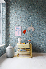 Pixie Shore Rebel Walls behang Sky lichtblauw bloemenbehang voor de meisjeskamer en babykamer R18112