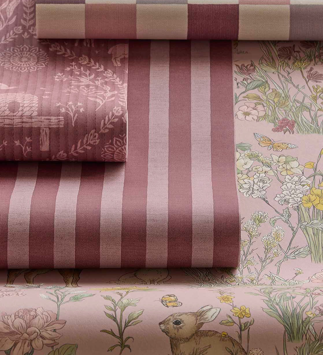 Eijffinger Tiny Treasures Forest Animals - Pink