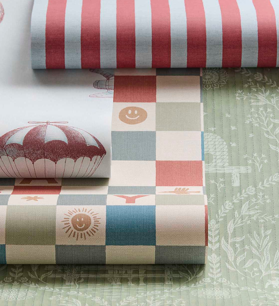 Dieren behang voor de kinderkamer van Eijffinger uit de Tiny Treasures collectie 363134 groen