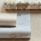 Eijffinger Tiny Treasures wolken behang voor de kinderkamer jongenskamer blauw beige 363163