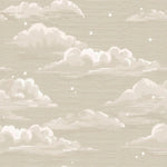 Dekornik Romantic Clouds wolken behang beige neutrale kinderkamer babykamer