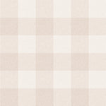 Geruit geblokt behang voor de kinderkamer babykamer meisjeskamer Lykke Sandberg textiellook sandstone beige S10213