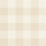 Geruit geblokt behang voor de kinderkamer babykamer meisjeskamer Lykke Sandberg textiellook sandstone beige zachtgeel S10214