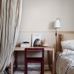 Ruitjes behang voor babykamer meisjeskamer tienerkamer klein gingham ruit blush roze Ruta Sandberg S10317