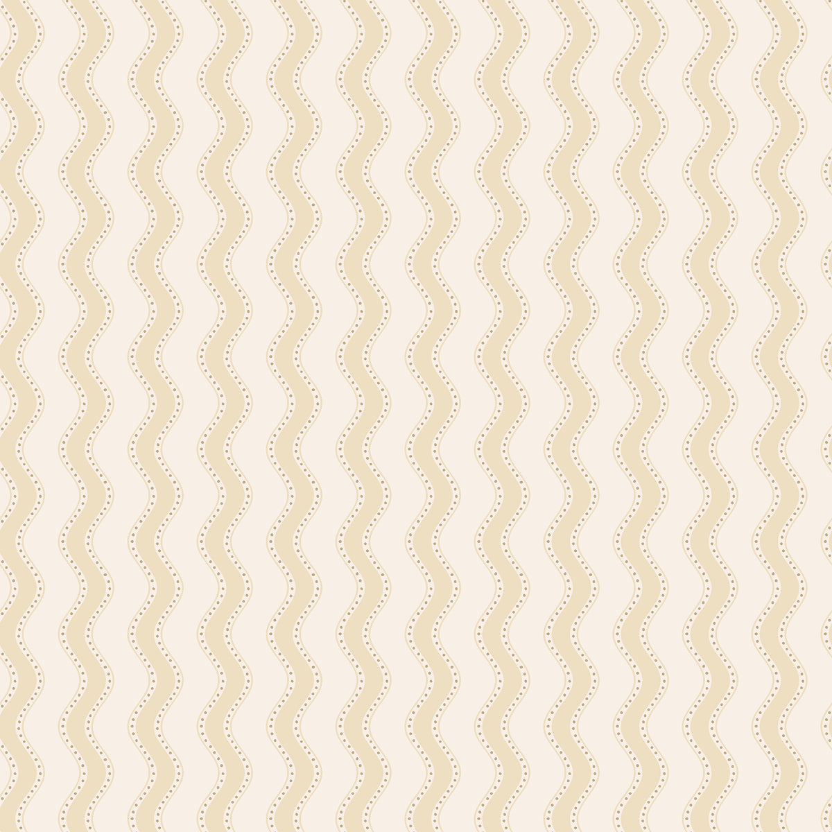 Erik Sandberg golvende strepen behang voor de neutrale kinderkamer babykamer geel S10472