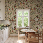 Fotobehang tree of life bloemen en bladeren behang voor meisjeskamer meidenkamer babykamer 10579 Tree of Life Multi Sandberg