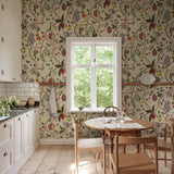 Fotobehang tree of life bloemen en bladeren behang voor meisjeskamer meidenkamer babykamer 10579 Tree of Life Multi Sandberg