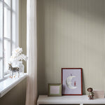 Sandberg strepen behang Estelle light green lichtgroen jongenskamer meisjeskamer babykamer neutrale kinderkamer S10628