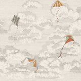 Bonnie and Kites Sandberg Sand zand zwart mural behang voor jongenskamer, babykamer of stoere meisjeskamer. S10643