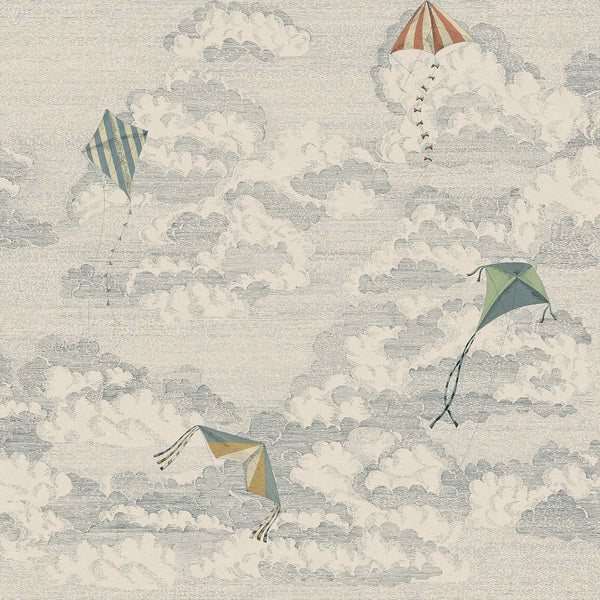 Bonnie and Kites Sandberg Sand zand blauw mural behang voor jongenskamer, babykamer of stoere meisjeskamer. S10644