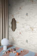 Bonnie and Kites Sandberg Sand zand mural behang voor jongenskamer, babykamer of stoere meisjeskamer. S10645