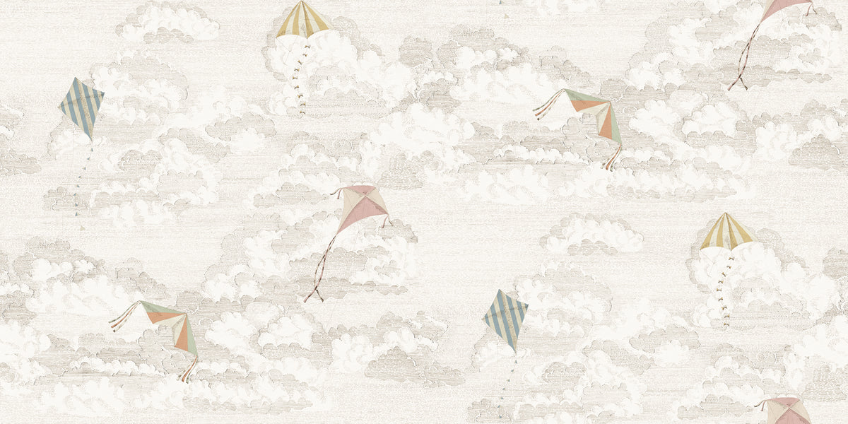 Bonnie and Kites Sandberg Sand zand mural behang voor jongenskamer, babykamer of stoere meisjeskamer. S10645
