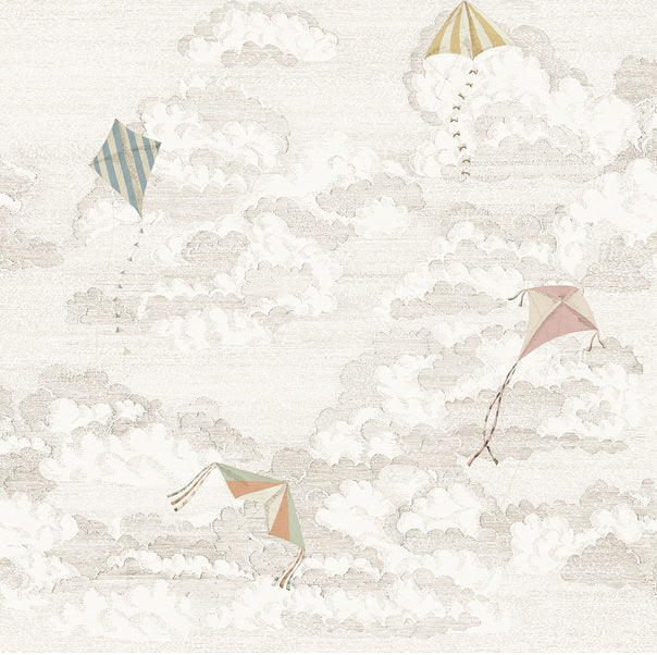 Bonnie and Kites Sandberg Sand zand mural behang voor jongenskamer, babykamer of stoere meisjeskamer. S10645