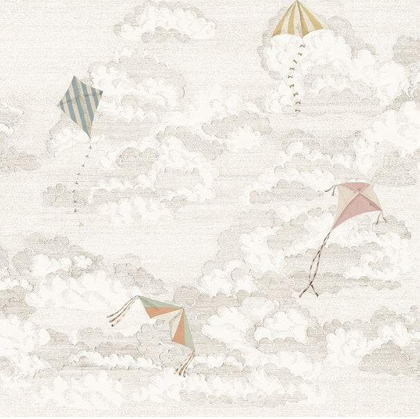 Bonnie and Kites Sandberg Sand zand mural behang voor jongenskamer, babykamer of stoere meisjeskamer. S10645