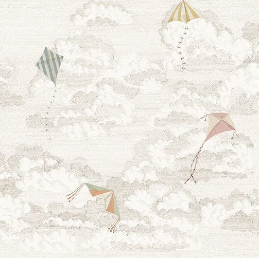 Bonnie and Kites Sandberg Sand zand mural behang voor jongenskamer, babykamer of stoere meisjeskamer. S10645