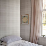 Schotse ruit behang voor kinderkamer, jongenskamer Ranold Sandberg light grey licht grijs S11017
