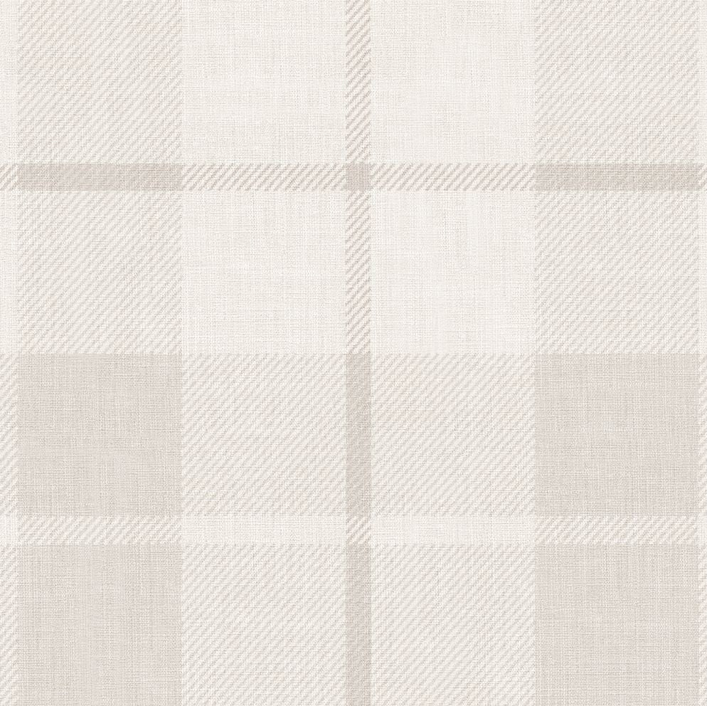Schotse ruit behang voor kinderkamer, jongenskamer Ranold Sandberg light grey licht grijs S11017