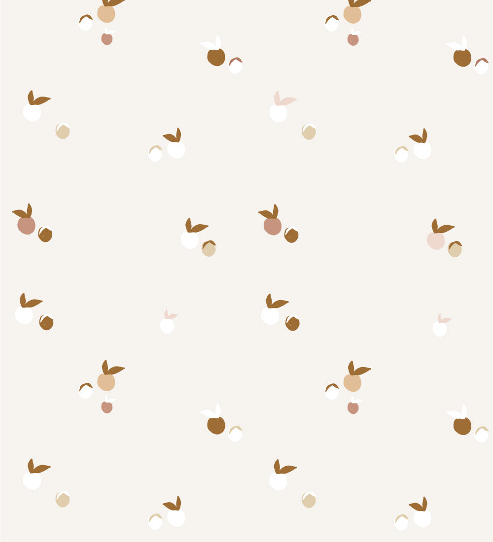 Studio Pieni behang voor de kinderkamer Saar besjes beige