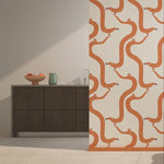 Season Paper Acrobatic teckels honden behang voor de kinderkamer offwhite