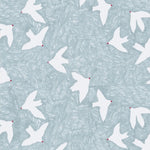 Ciel de Paris Season Paper behang voor de kinderkamer vogels lichtblauw