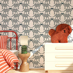 Season paper dalmatiens dalmatiers behang kinderkamer jongenskamer meisjeskamer speelkamer zwart wit