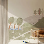 Season Paper x Maison Eliza Le Chemin behang mural voor de kinderkamer 