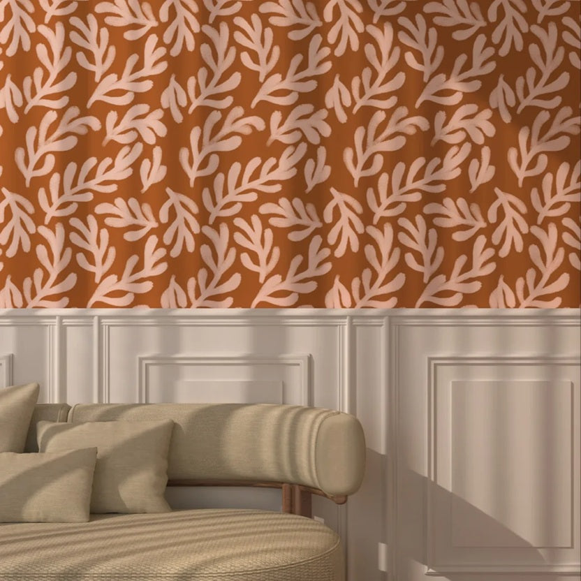 Season Paper x Charlie Crane Mouvement behang voor de meisjeskamer terra roze