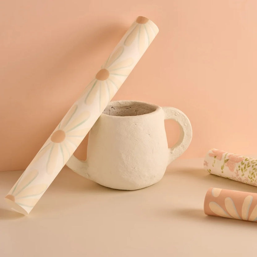 Season Paper Passionnement bloemen behang voor de kinderkamer wit madeliefjes