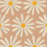 Season Paper Passionnement bloemen behang voor de kinderkamer terra roze madeliefjes