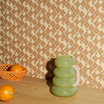 Season Paper bloemen behang voor meisjeskamer en babykamer okergeel
