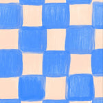 Season Paper geblokt behang voor de kinderkamer blauw