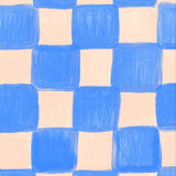 Season Paper geblokt behang voor de kinderkamer blauw