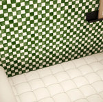 Season Paper geblokt behang voor de kinderkamer groen