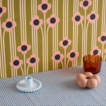 Season Paper Pop Bronze bloemen behang voor de kinderkamer groen